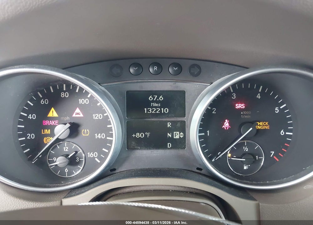 2008 MERCEDES-BENZ ML 550 4MATIC VIN: 4JGBB72EX8A351858