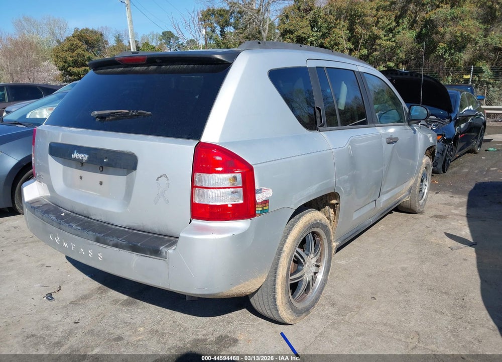 2007 JEEP COMPASS SPORT VIN: 1J8FF47W77D585648