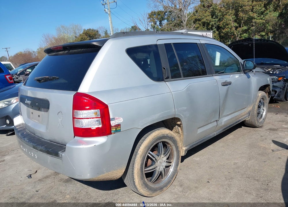 2007 JEEP COMPASS SPORT VIN: 1J8FF47W77D585648