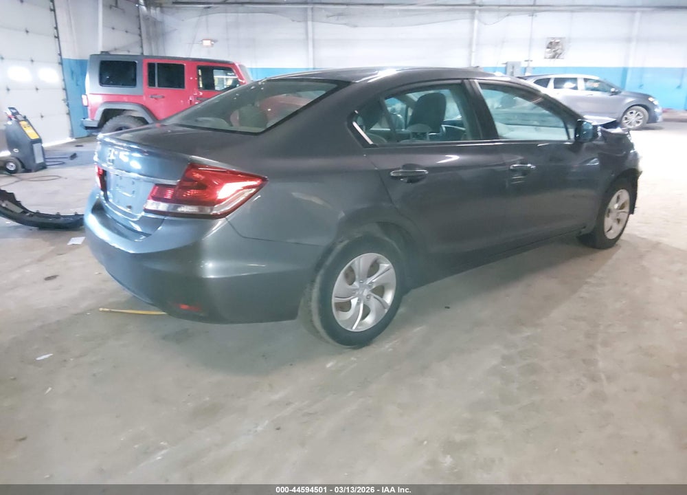 2013 HONDA CIVIC LX VIN: 19XFB2F58DE262607