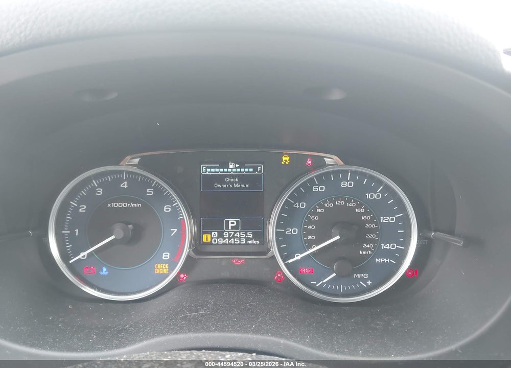 2015 SUBARU XV CROSSTREK 2.0I LIMITED VIN: JF2GPAMC9F8232273