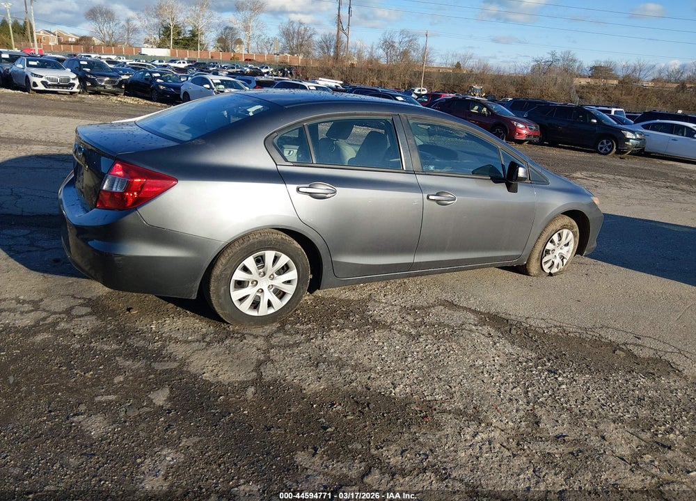 2012 HONDA CIVIC LX VIN: 19XFB2F56CE338596