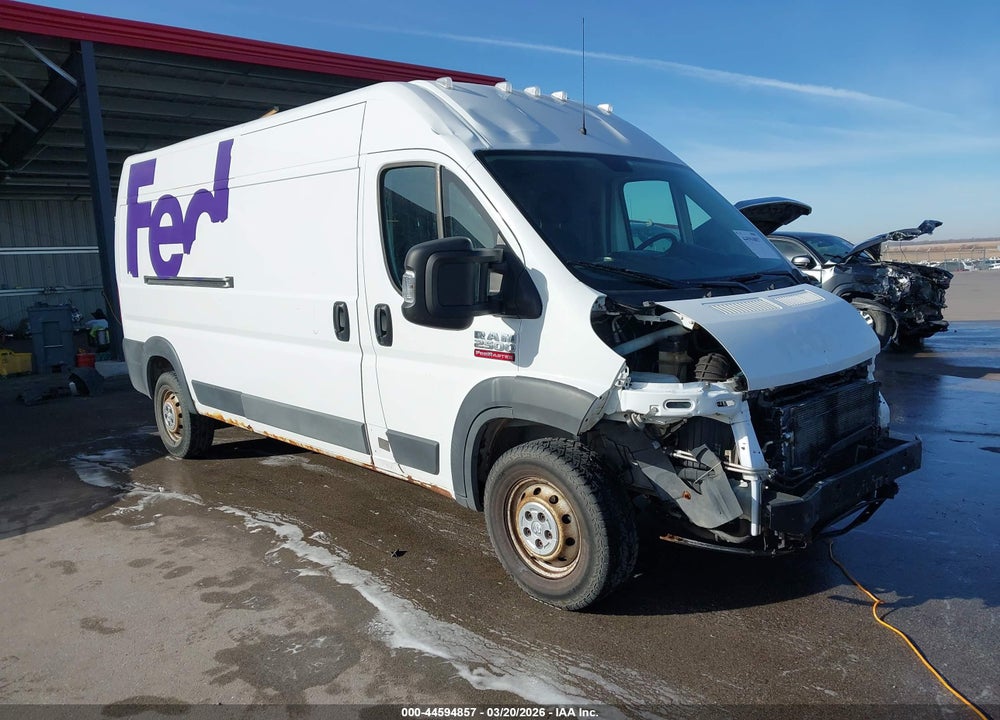 2017 RAM PROMASTER 2500 HIGH ROOF 159 WB VIN: 3C6TRVDGXHE539260