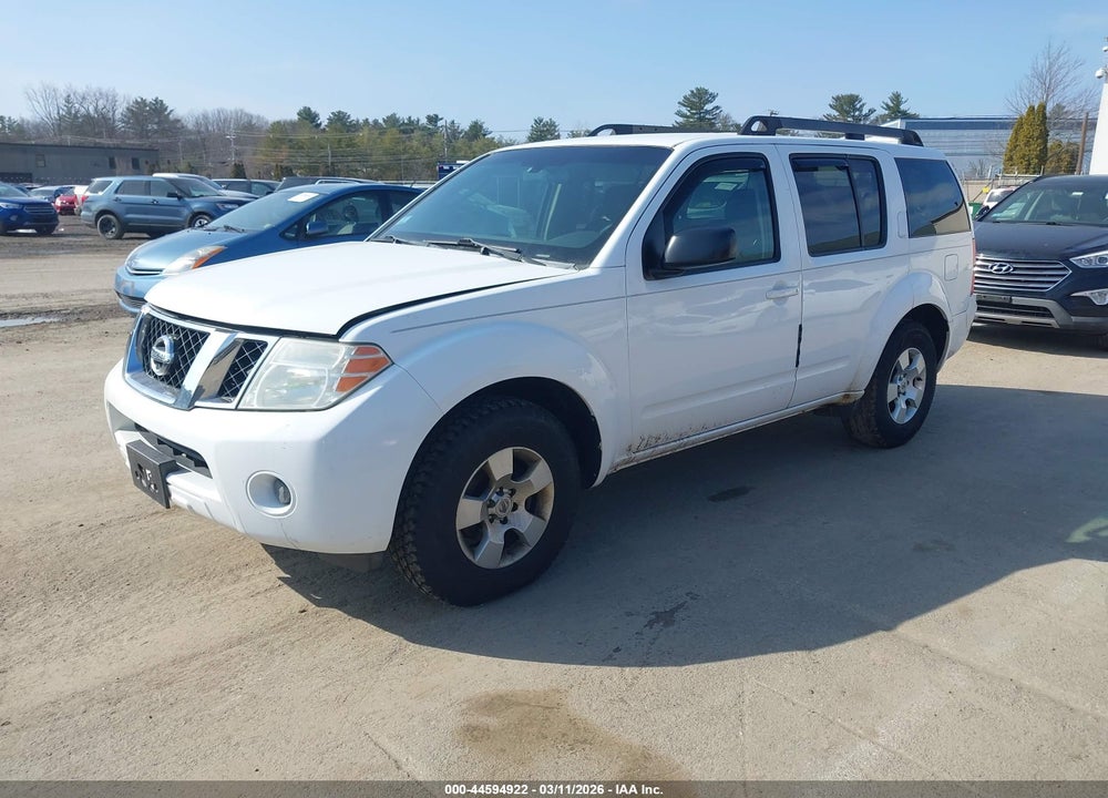 2008 NISSAN PATHFINDER S VIN: 5N1AR18B58C640071