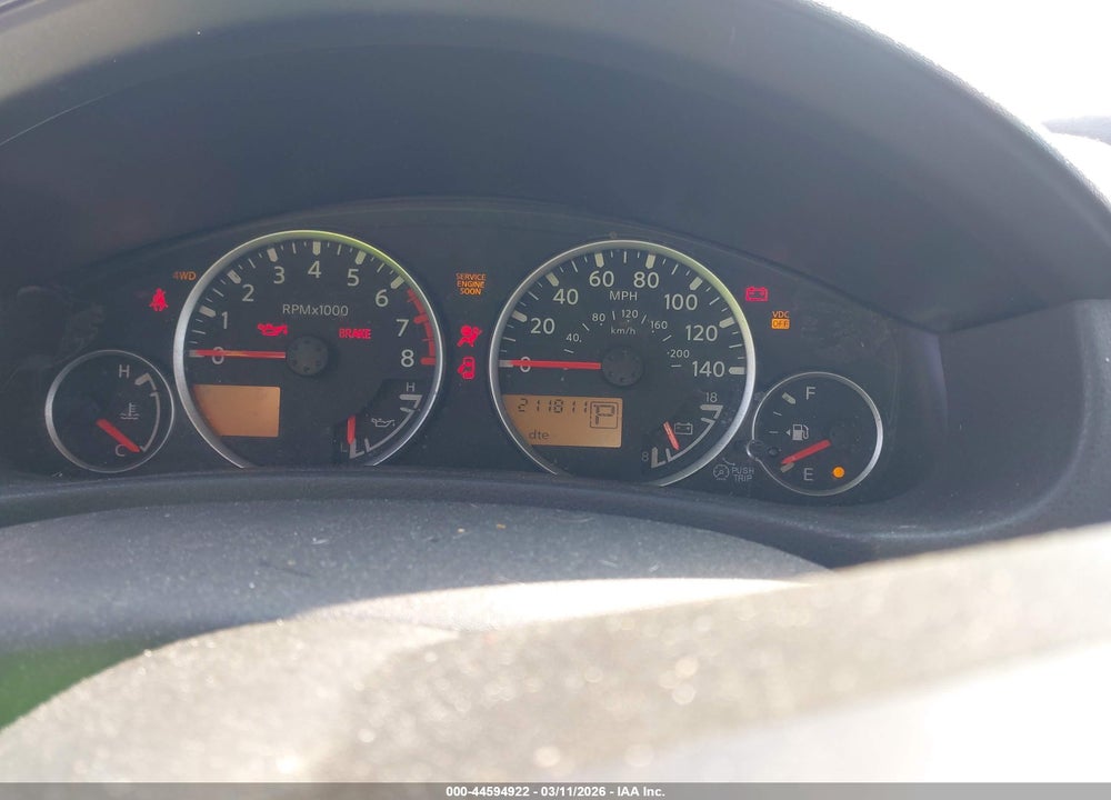 2008 NISSAN PATHFINDER S VIN: 5N1AR18B58C640071