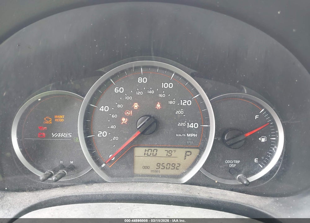 2012 TOYOTA YARIS L VIN: JTDJTUD36CD538707