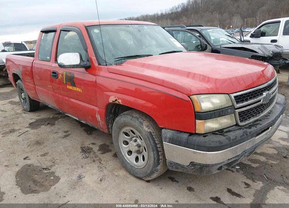 2006 CHEVROLET SILVERADO 1500 WORK TRUCK VIN: 1GCEC19X96Z103196