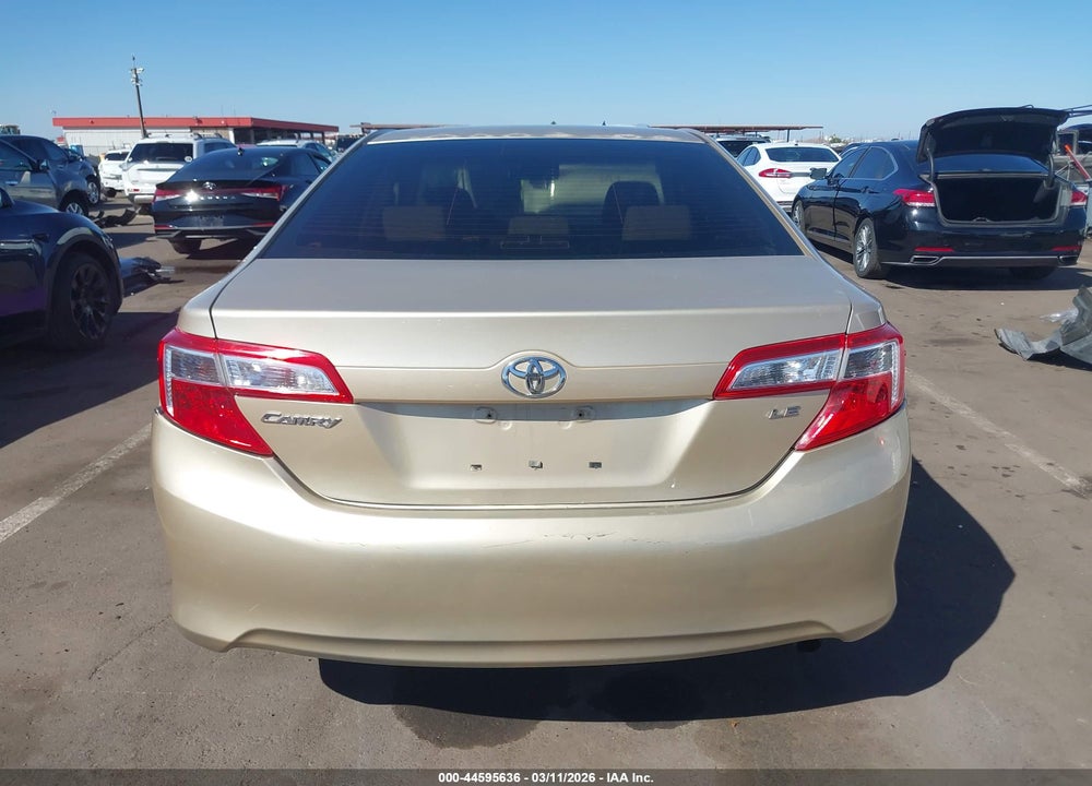 2012 TOYOTA CAMRY LE VIN: 4T1BF1FK1CU188980