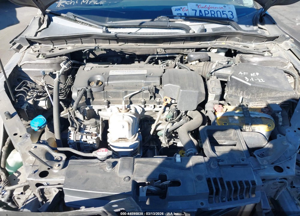2013 HONDA ACCORD EX-L VIN: 1HGCR2F8XDA219786