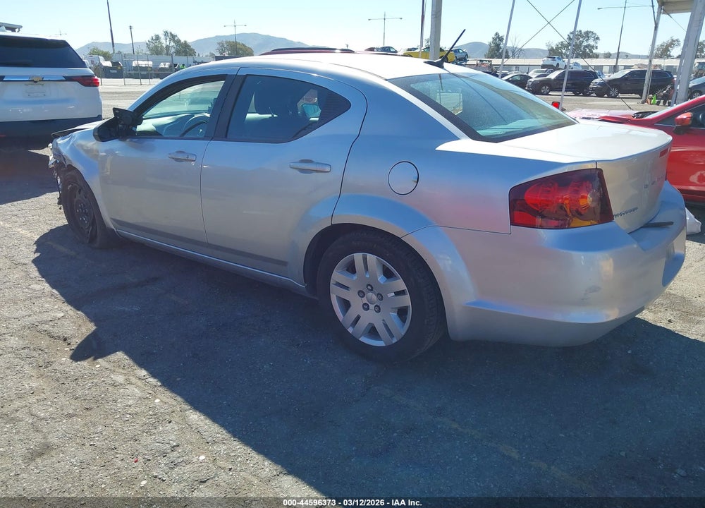2012 DODGE AVENGER SE VIN: 1C3CDZAB0CN214021