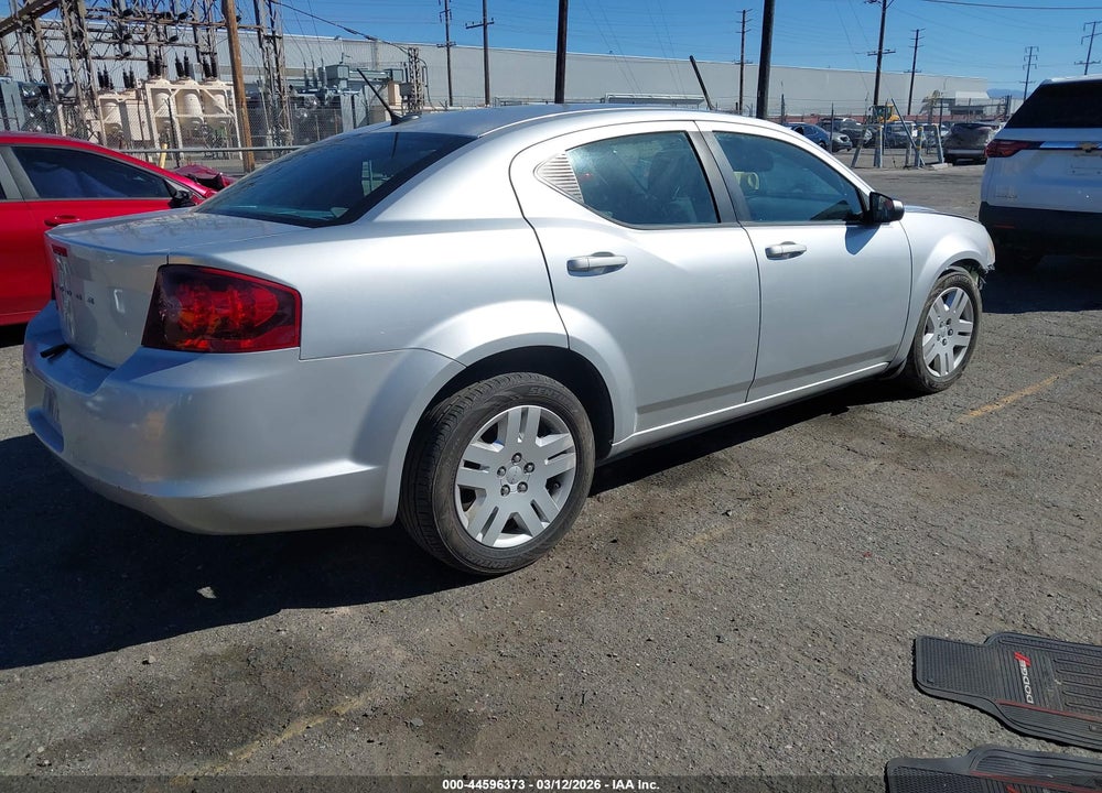 2012 DODGE AVENGER SE VIN: 1C3CDZAB0CN214021