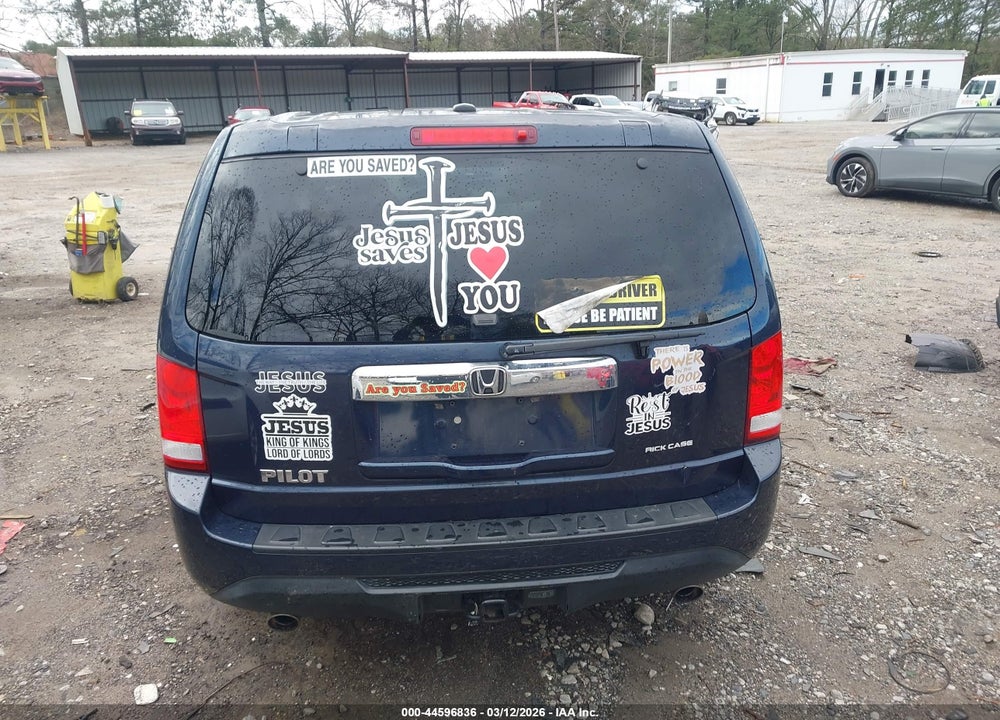 2012 HONDA PILOT EX-L VIN: 5FNYF3H59CB029599