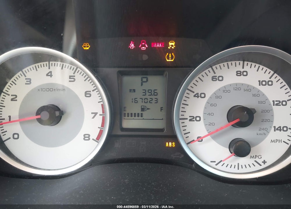 2012 SUBARU IMPREZA 2.0I VIN: JF1GJAA64CH006433