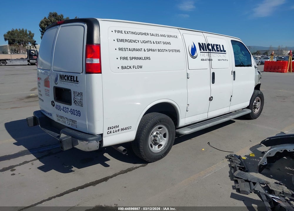 2020 CHEVROLET EXPRESS CARGO RWD 2500 REGULAR WHEELBASE WT VIN: 1GCWGAFG4L1268063