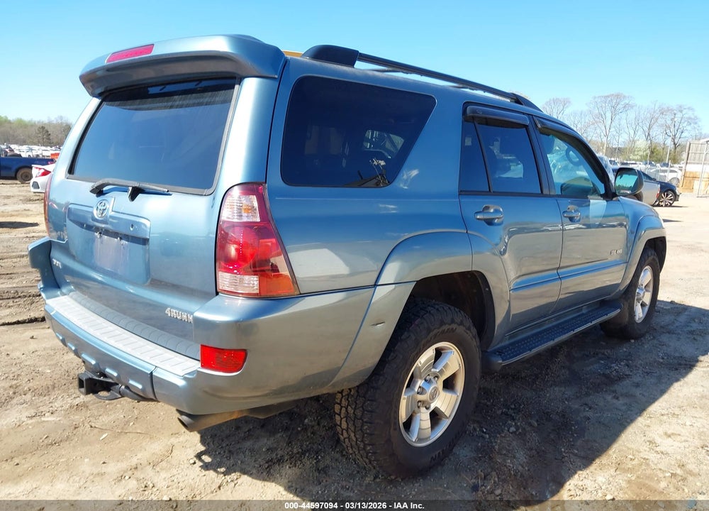 2005 TOYOTA 4RUNNER SR5 V8 VIN: JTEBT14R150057096