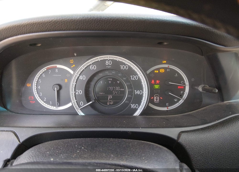 2013 HONDA ACCORD EX-L VIN: 1HGCR2F80DA031925