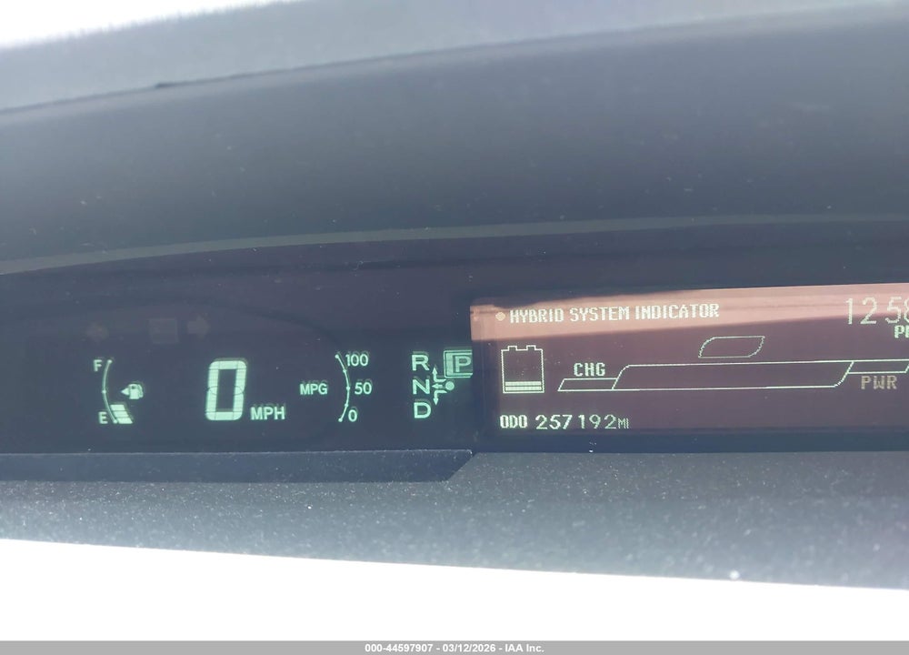 2011 TOYOTA PRIUS THREE VIN: JTDKN3DU8B1360848