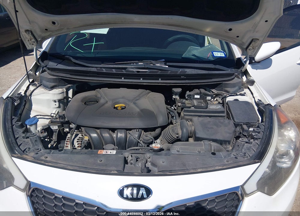 2016 KIA FORTE LX VIN: KNAFK4A60G5496670