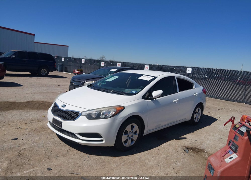 2016 KIA FORTE LX VIN: KNAFK4A60G5496670