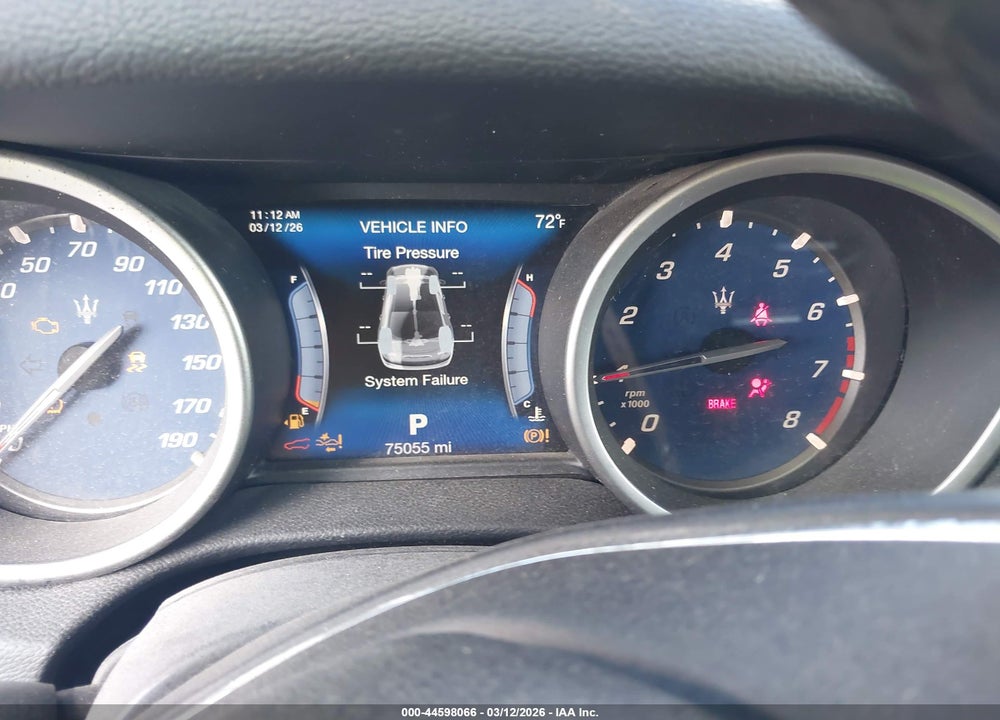 2017 MASERATI GHIBLI VIN: ZAM57XSA5H1206058
