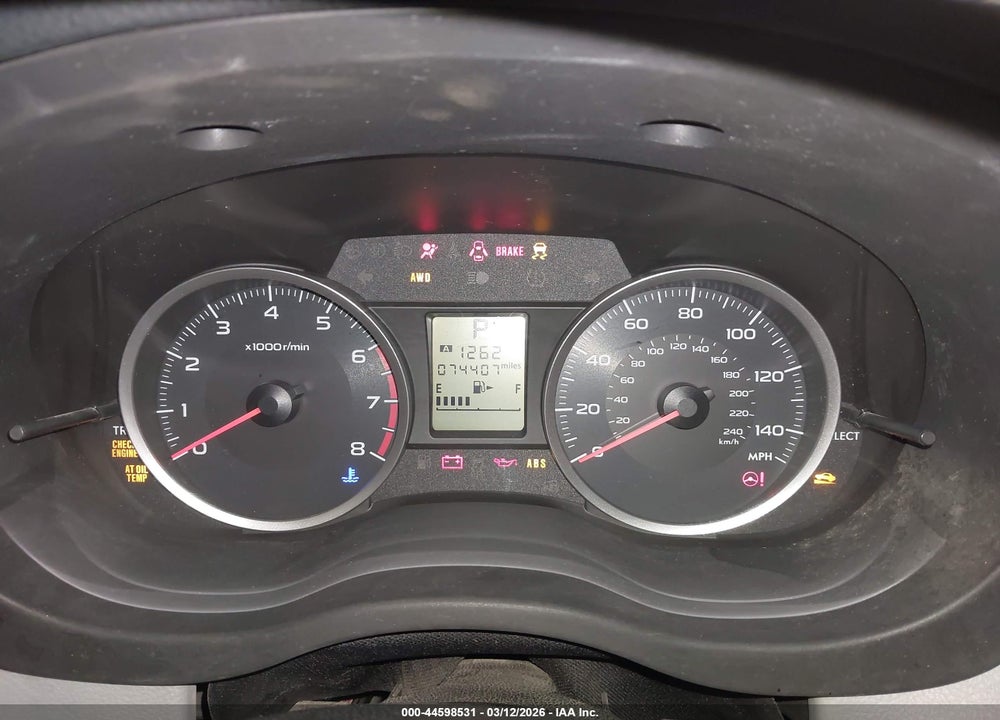 2015 SUBARU FORESTER 2.5I VIN: JF2SJAAC8FH474827