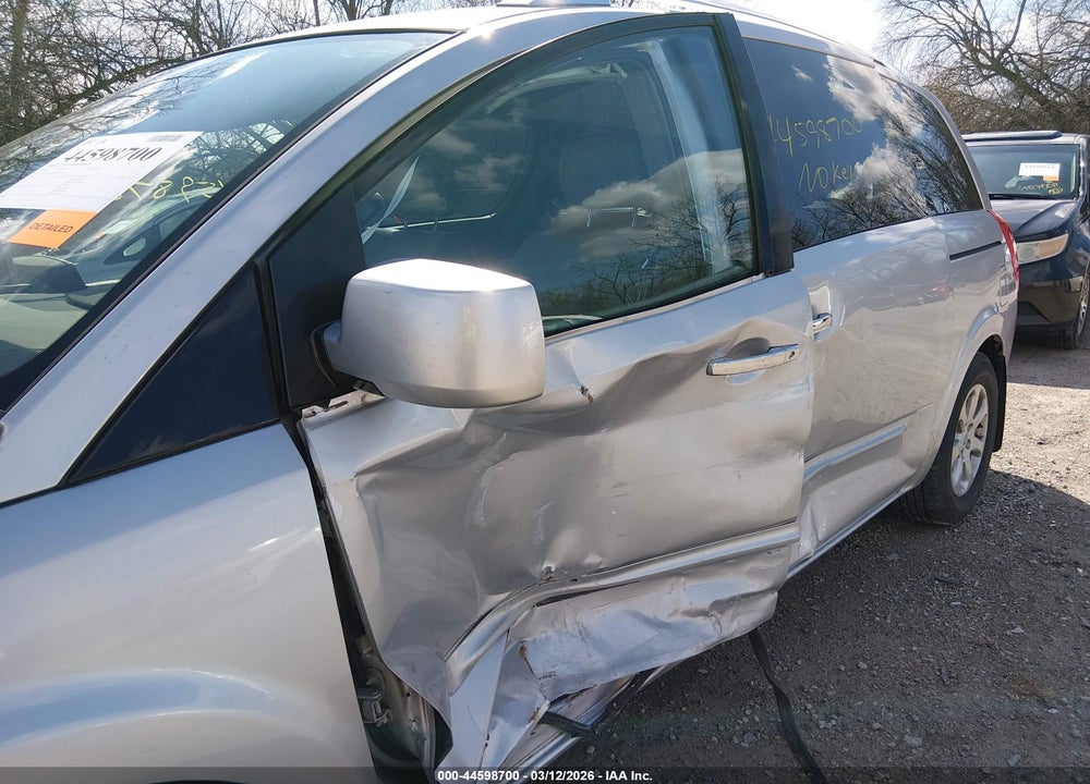 2009 NISSAN QUEST 3.5 SL VIN: 5N1BV28U49N104192