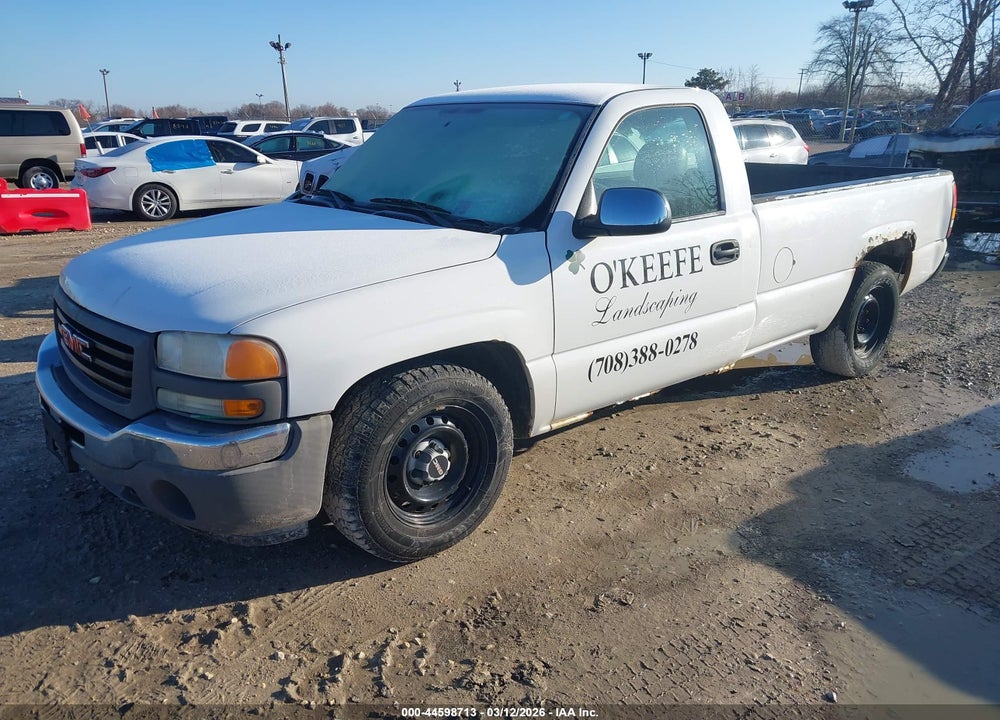 2005 GMC SIERRA 1500 WORK TRUCK VIN: 1GTEC14V75Z357638