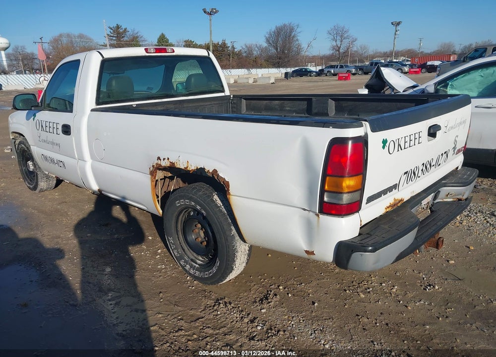 2005 GMC SIERRA 1500 WORK TRUCK VIN: 1GTEC14V75Z357638