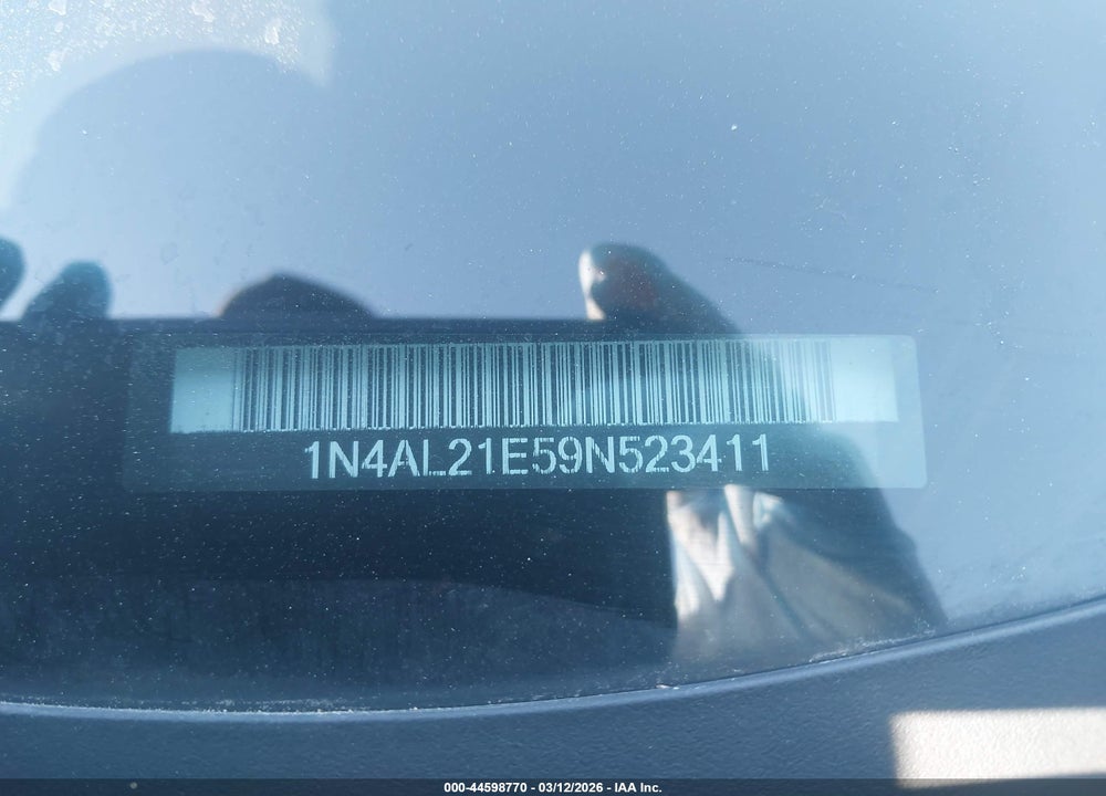 2009 NISSAN ALTIMA 2.5 S VIN: 1N4AL21E59N523411