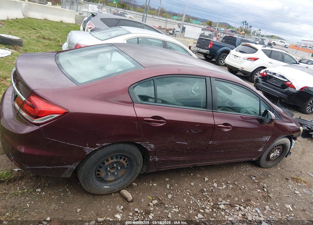 2014 HONDA CIVIC LX VIN: 19XFB2F52EE006139
