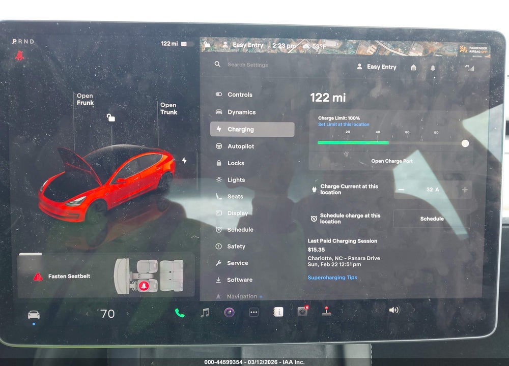 2023 TESLA MODEL 3 REAR-WHEEL DRIVE VIN: 5YJ3E1EA0PF707004