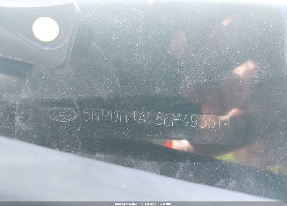2014 HYUNDAI ELANTRA SE VIN: 5NPDH4AE8EH493514