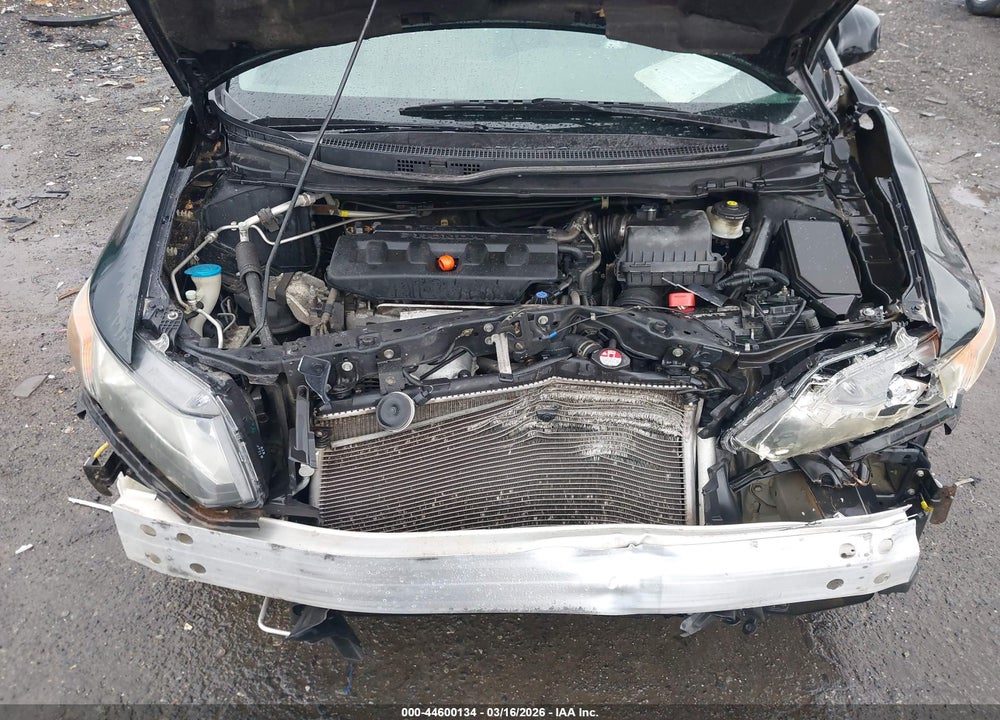 2012 HONDA CIVIC LX VIN: 19XFB2F53CE074575