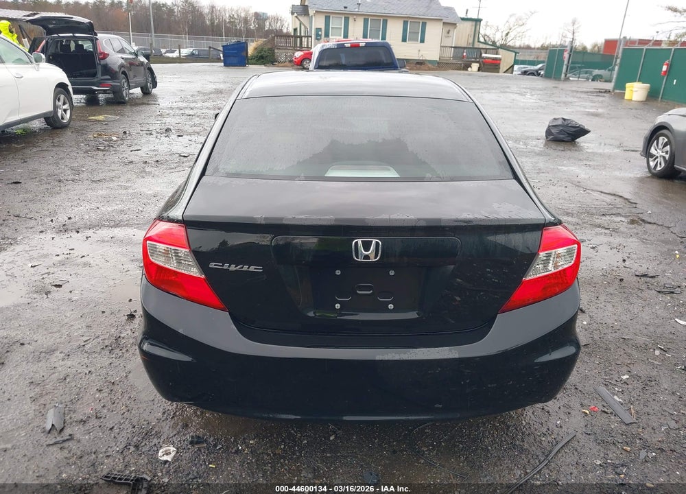2012 HONDA CIVIC LX VIN: 19XFB2F53CE074575