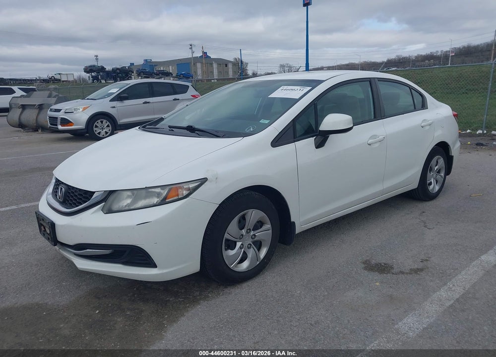 2013 HONDA CIVIC LX VIN: 19XFB2F51DE044752