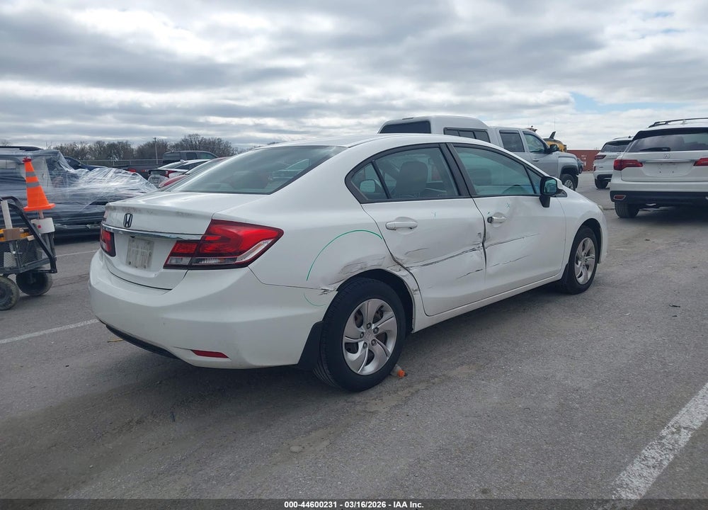 2013 HONDA CIVIC LX VIN: 19XFB2F51DE044752