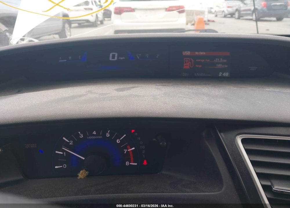 2013 HONDA CIVIC LX VIN: 19XFB2F51DE044752