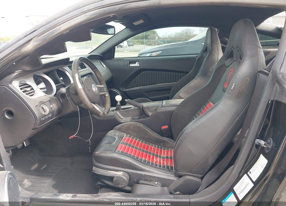 2013 FORD SHELBY GT500 VIN: 1ZVBP8JZ0D5221412