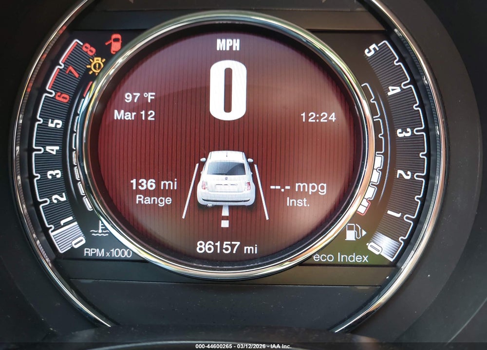 2012 FIAT 500 SPORT VIN: 3C3CFFBR1CT182815