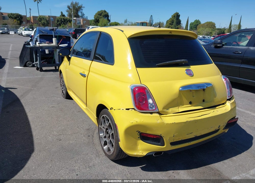 2012 FIAT 500 SPORT VIN: 3C3CFFBR1CT182815