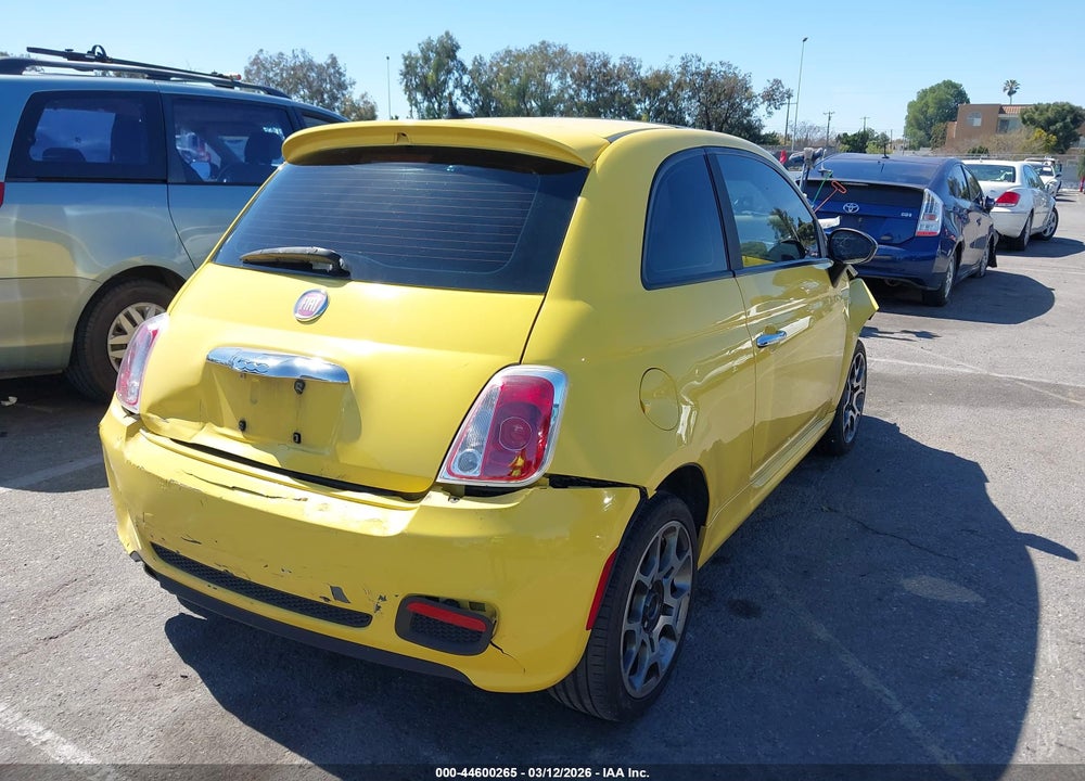 2012 FIAT 500 SPORT VIN: 3C3CFFBR1CT182815