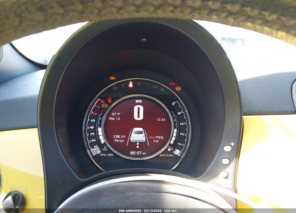 2012 FIAT 500 SPORT VIN: 3C3CFFBR1CT182815