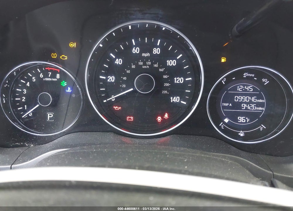 2019 HONDA HR-V LX VIN: 3CZRU5H32KG713854