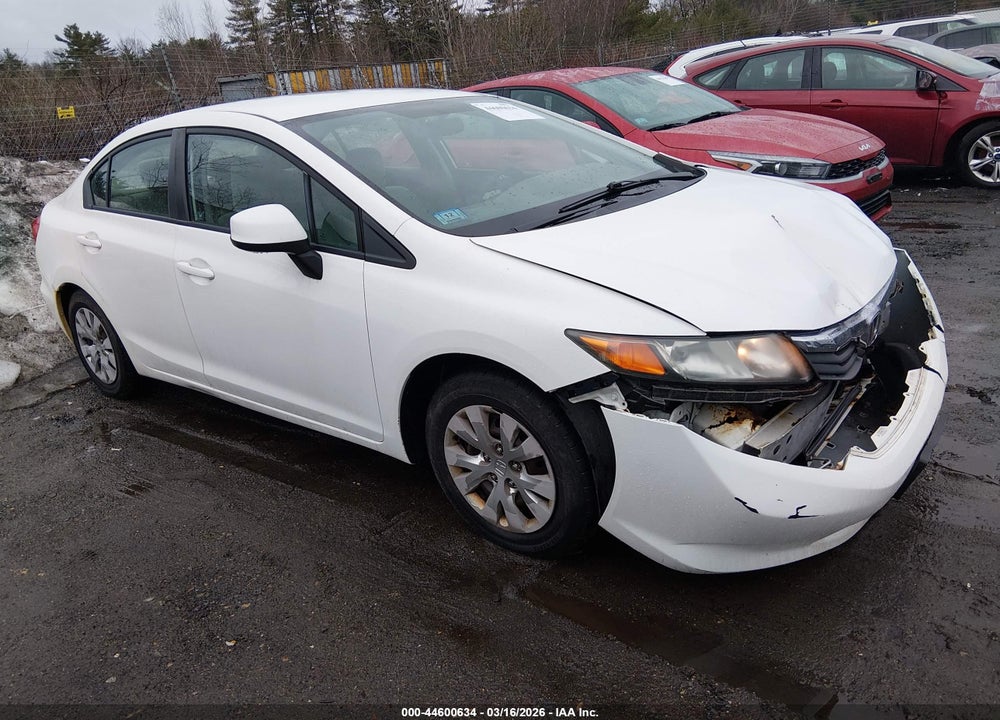 2012 HONDA CIVIC LX VIN: 2HGFB2F5XCH601615