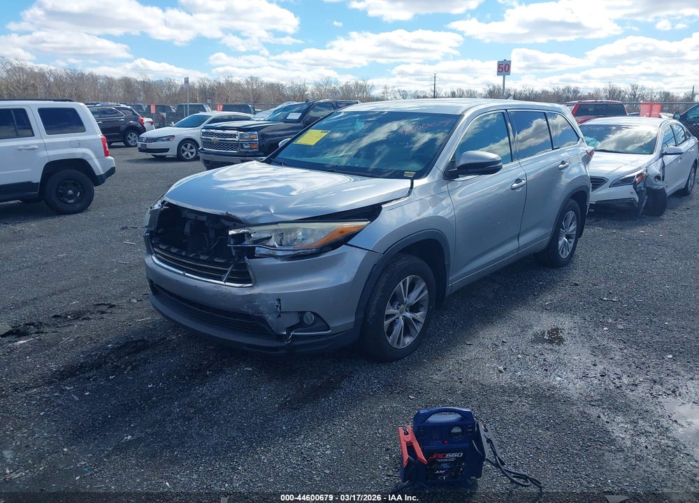 2015 TOYOTA HIGHLANDER LE PLUS V6 VIN: 5TDBKRFH0FS077154