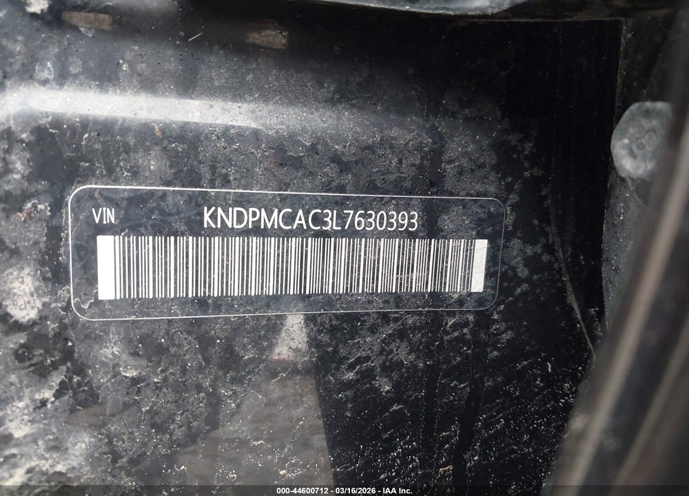 2020 KIA SPORTAGE LX VIN: KNDPMCAC3L7630393