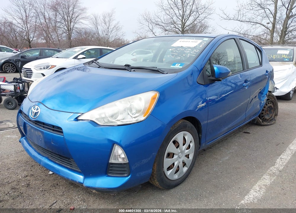 2012 TOYOTA PRIUS C THREE VIN: JTDKDTB38C1016709