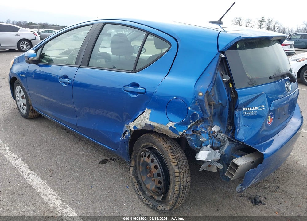 2012 TOYOTA PRIUS C THREE VIN: JTDKDTB38C1016709