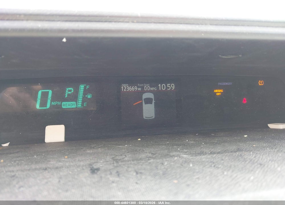2012 TOYOTA PRIUS C THREE VIN: JTDKDTB38C1016709