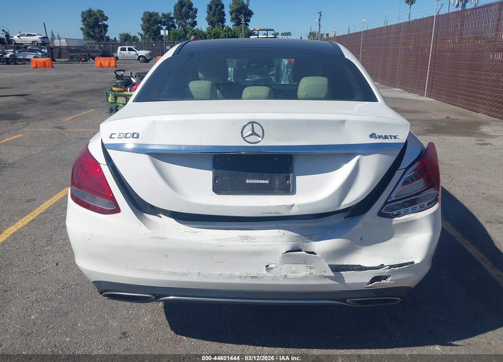 2016 MERCEDES-BENZ C 300 4MATIC VIN: WDDWF4KB6GR161768